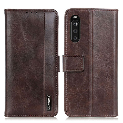 Coque Portefeuille Livre Cuir Etui Clapet M11L pour Sony Xperia 10 III Marron