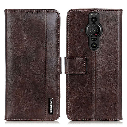 Coque Portefeuille Livre Cuir Etui Clapet M11L pour Sony Xperia PRO-I Marron