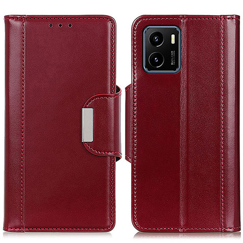 Coque Portefeuille Livre Cuir Etui Clapet M11L pour Vivo iQOO U5x Rouge