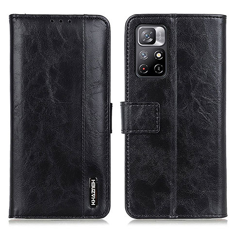 Coque Portefeuille Livre Cuir Etui Clapet M11L pour Xiaomi Poco M4 Pro 5G Noir