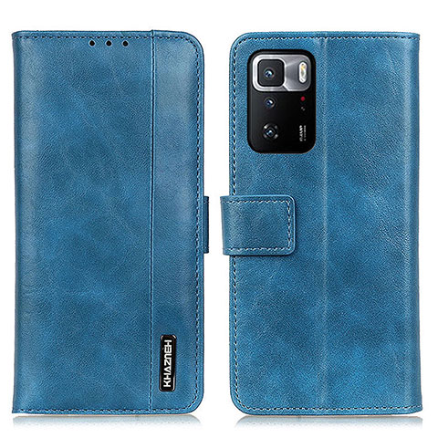 Coque Portefeuille Livre Cuir Etui Clapet M11L pour Xiaomi Poco X3 GT 5G Bleu