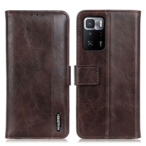 Coque Portefeuille Livre Cuir Etui Clapet M11L pour Xiaomi Poco X3 GT 5G Marron