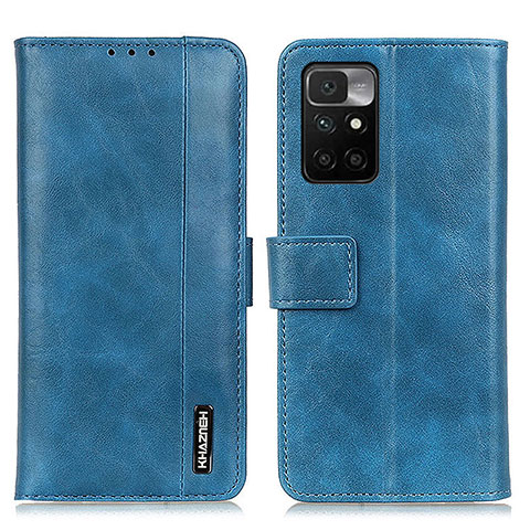 Coque Portefeuille Livre Cuir Etui Clapet M11L pour Xiaomi Redmi 10 4G Bleu