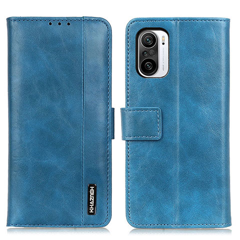 Coque Portefeuille Livre Cuir Etui Clapet M11L pour Xiaomi Redmi K40 Pro 5G Bleu