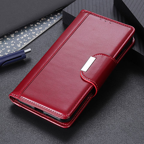 Coque Portefeuille Livre Cuir Etui Clapet M11L pour Xiaomi Redmi Note 10 4G Rouge