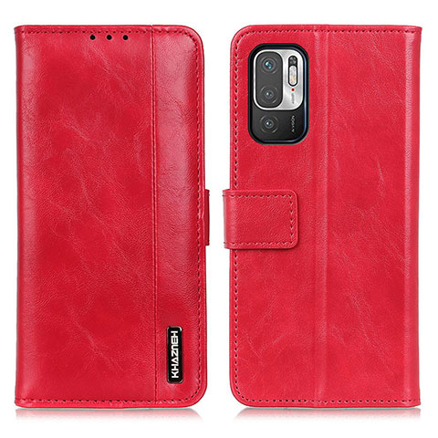 Coque Portefeuille Livre Cuir Etui Clapet M11L pour Xiaomi Redmi Note 10 5G Rouge