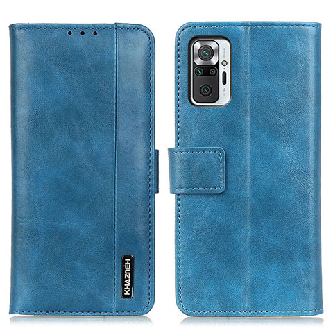 Coque Portefeuille Livre Cuir Etui Clapet M11L pour Xiaomi Redmi Note 10 Pro 4G Bleu