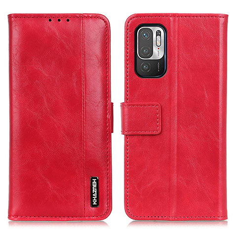 Coque Portefeuille Livre Cuir Etui Clapet M11L pour Xiaomi Redmi Note 10T 5G Rouge