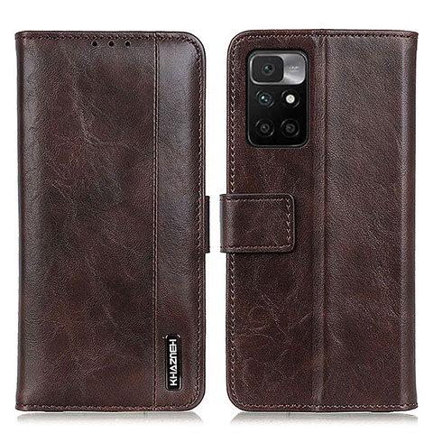 Coque Portefeuille Livre Cuir Etui Clapet M11L pour Xiaomi Redmi Note 11 4G (2021) Marron