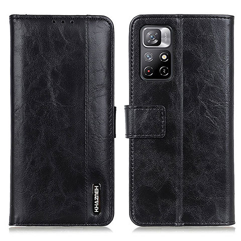 Coque Portefeuille Livre Cuir Etui Clapet M11L pour Xiaomi Redmi Note 11 5G Noir