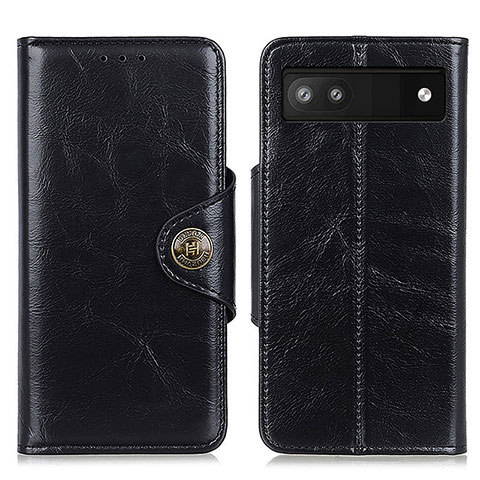 Coque Portefeuille Livre Cuir Etui Clapet M12L pour Google Pixel 6a 5G Noir