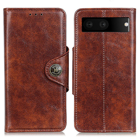 Coque Portefeuille Livre Cuir Etui Clapet M12L pour Google Pixel 7 5G Marron