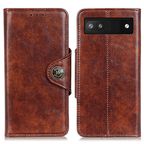 Coque Portefeuille Livre Cuir Etui Clapet M12L pour Google Pixel 7a 5G Marron