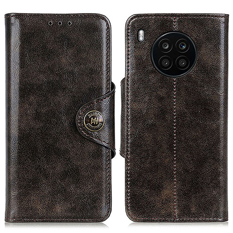 Coque Portefeuille Livre Cuir Etui Clapet M12L pour Huawei Honor 50 Lite Bronze