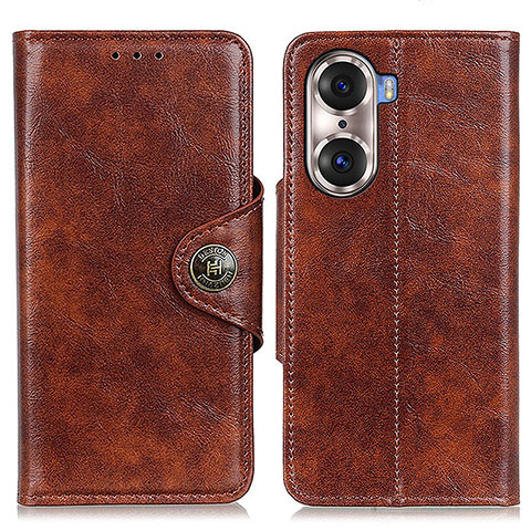 Coque Portefeuille Livre Cuir Etui Clapet M12L pour Huawei Honor 60 5G Marron