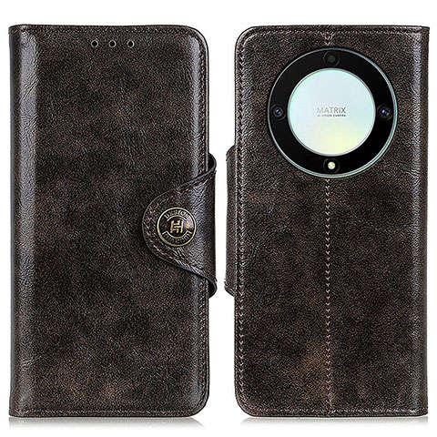 Coque Portefeuille Livre Cuir Etui Clapet M12L pour Huawei Honor Magic5 Lite 5G Bronze