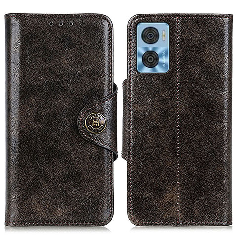 Coque Portefeuille Livre Cuir Etui Clapet M12L pour Motorola Moto E22i Bronze