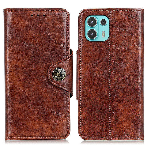 Coque Portefeuille Livre Cuir Etui Clapet M12L pour Motorola Moto Edge 20 Lite 5G Marron