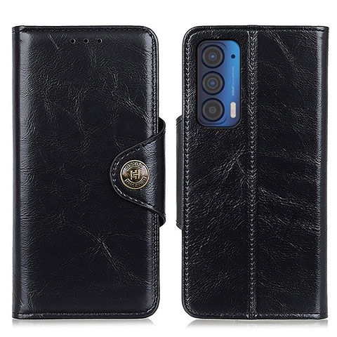 Coque Portefeuille Livre Cuir Etui Clapet M12L pour Motorola Moto Edge (2021) 5G Noir