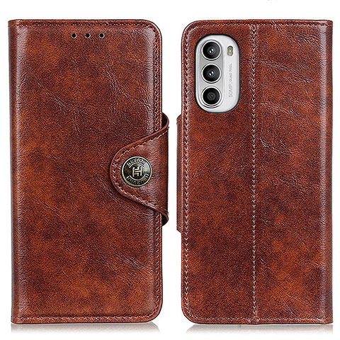 Coque Portefeuille Livre Cuir Etui Clapet M12L pour Motorola Moto Edge (2022) 5G Marron