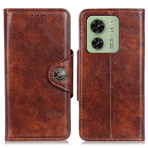 Coque Portefeuille Livre Cuir Etui Clapet M12L pour Motorola Moto Edge (2023) 5G Marron