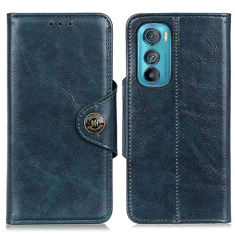 Coque Portefeuille Livre Cuir Etui Clapet M12L pour Motorola Moto Edge 30 5G Bleu