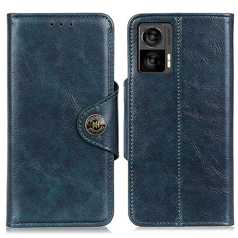 Coque Portefeuille Livre Cuir Etui Clapet M12L pour Motorola Moto Edge 30 Lite 5G Bleu