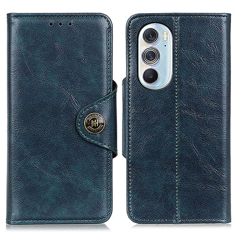 Coque Portefeuille Livre Cuir Etui Clapet M12L pour Motorola Moto Edge 30 Pro 5G Bleu