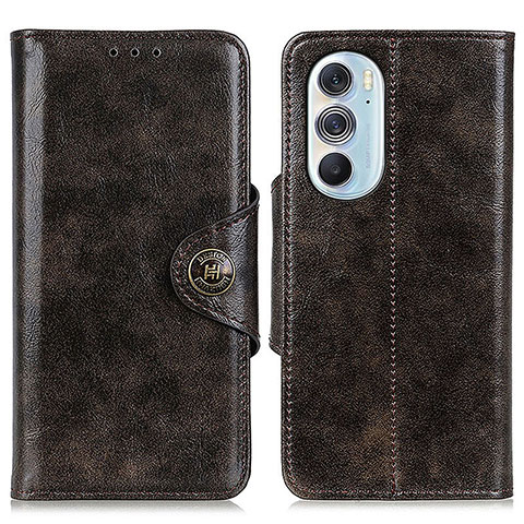 Coque Portefeuille Livre Cuir Etui Clapet M12L pour Motorola Moto Edge 30 Pro 5G Bronze