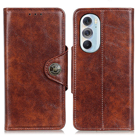 Coque Portefeuille Livre Cuir Etui Clapet M12L pour Motorola Moto Edge 30 Pro 5G Marron