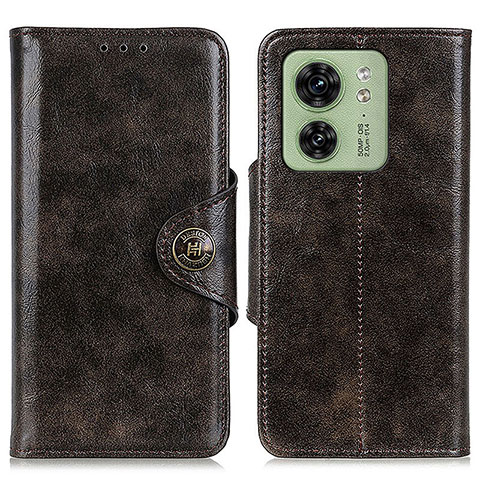 Coque Portefeuille Livre Cuir Etui Clapet M12L pour Motorola Moto Edge 40 5G Bronze