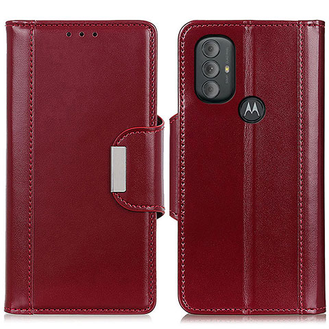 Coque Portefeuille Livre Cuir Etui Clapet M12L pour Motorola Moto G Power (2022) Rouge