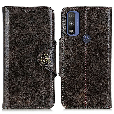 Coque Portefeuille Livre Cuir Etui Clapet M12L pour Motorola Moto G Pure Bronze