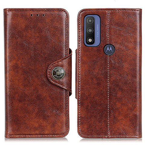 Coque Portefeuille Livre Cuir Etui Clapet M12L pour Motorola Moto G Pure Marron