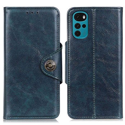 Coque Portefeuille Livre Cuir Etui Clapet M12L pour Motorola Moto G22 Bleu