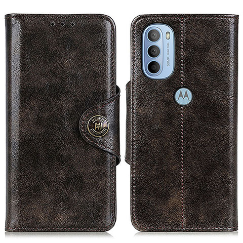 Coque Portefeuille Livre Cuir Etui Clapet M12L pour Motorola Moto G41 Bronze