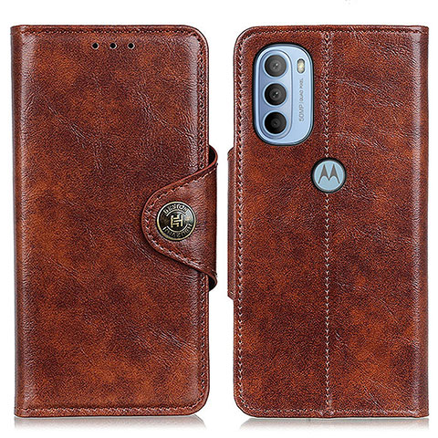 Coque Portefeuille Livre Cuir Etui Clapet M12L pour Motorola Moto G41 Marron