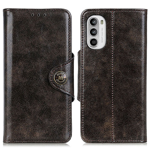 Coque Portefeuille Livre Cuir Etui Clapet M12L pour Motorola MOTO G52 Bronze