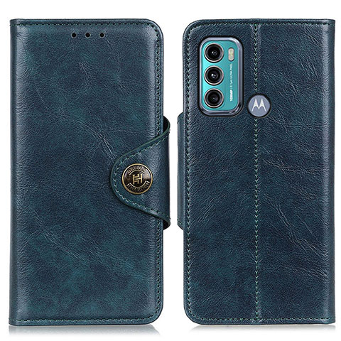 Coque Portefeuille Livre Cuir Etui Clapet M12L pour Motorola Moto G60 Bleu