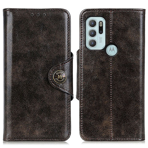 Coque Portefeuille Livre Cuir Etui Clapet M12L pour Motorola Moto G60s Bronze