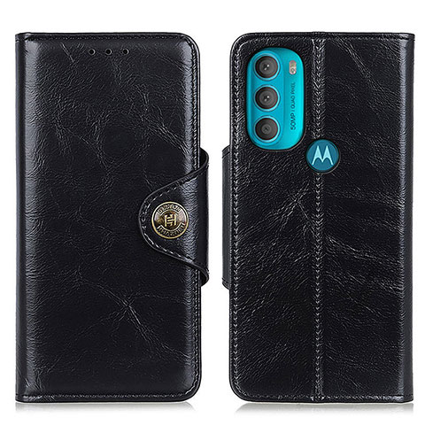 Coque Portefeuille Livre Cuir Etui Clapet M12L pour Motorola Moto G71 5G Noir