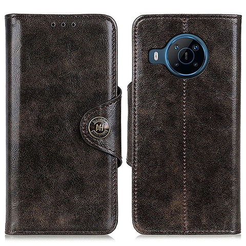 Coque Portefeuille Livre Cuir Etui Clapet M12L pour Nokia X100 5G Bronze