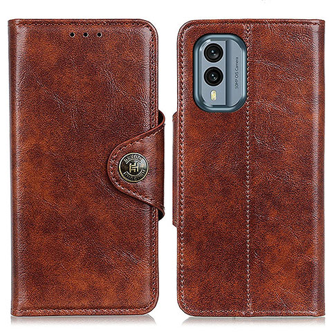 Coque Portefeuille Livre Cuir Etui Clapet M12L pour Nokia X30 5G Marron