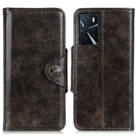 Coque Portefeuille Livre Cuir Etui Clapet M12L pour Oppo A16 Marron