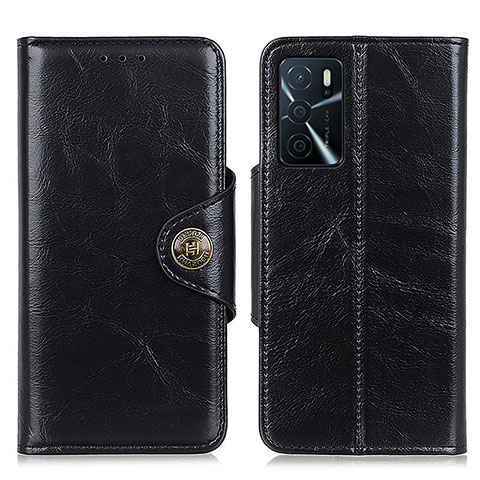 Coque Portefeuille Livre Cuir Etui Clapet M12L pour Oppo A16 Noir