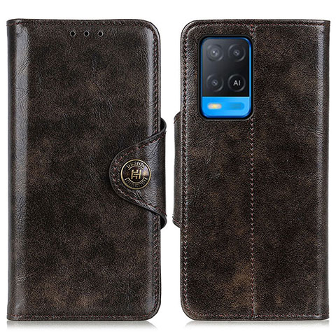 Coque Portefeuille Livre Cuir Etui Clapet M12L pour Oppo A54 4G Bronze