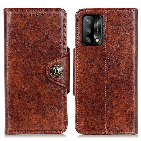 Coque Portefeuille Livre Cuir Etui Clapet M12L pour Oppo F19 Bronze