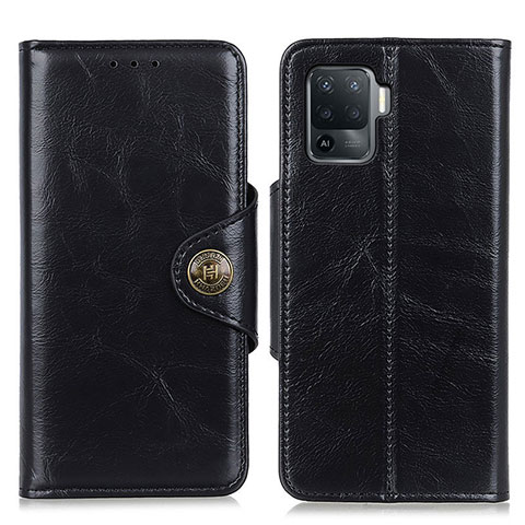 Coque Portefeuille Livre Cuir Etui Clapet M12L pour Oppo Reno5 F Noir