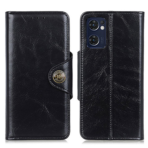 Coque Portefeuille Livre Cuir Etui Clapet M12L pour Oppo Reno7 5G Noir