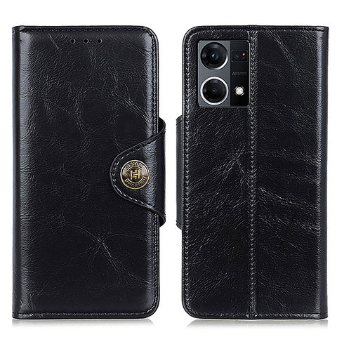 Coque Portefeuille Livre Cuir Etui Clapet M12L pour Oppo Reno8 4G Noir